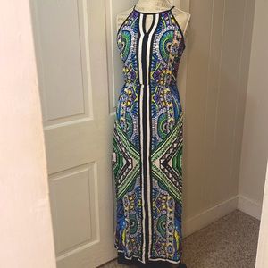 Alya Maxi Dress Small, bright colors. Fun geometric summer dress.